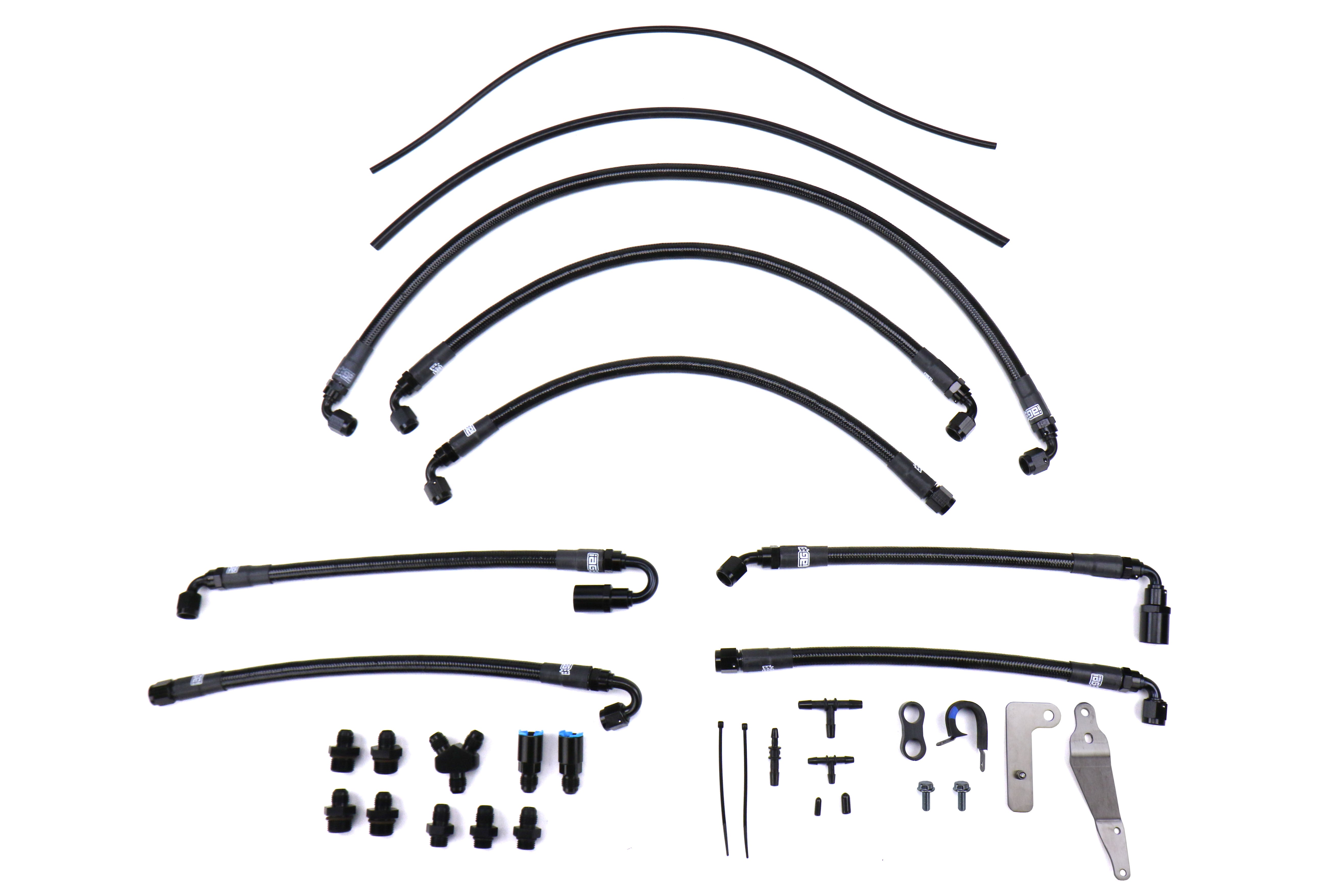 08-14 WRX/ 08-21 STI Fuel Line Kit IAG Performance PTFE use w/ COBB Flex Fuel Sensor